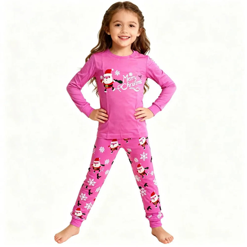 مجموعة بيجامات عيد الميلاد للأطفال من القطن بنسبة 100%، ملابس نوم بابا نويل للأولاد، بيجامات عيد الميلاد للأطفال الصغار، بيجامات عيد الميلاد للأطفال