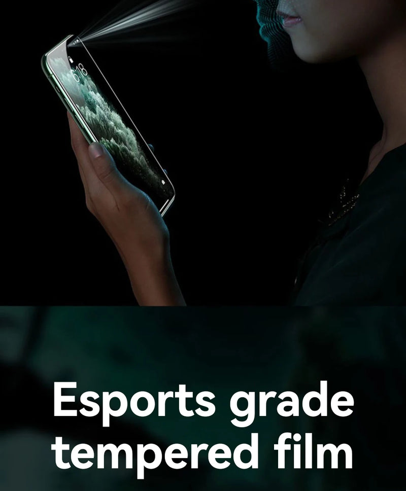 Joyroom 1/2/3 قطع واقي شاشة زجاجي عالي الدقة لهاتف iPhone 16 15 14 13 12 11 Pro Max حماية كاملة من الزجاج المقوى لهاتف iPhone