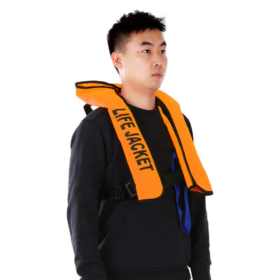 سترة نجاة يدوية قابلة للنفخ سترة نجاة للبالغين للرياضات المائية والسباحة وصيد الأسماك وسترة البقاء على قيد الحياة