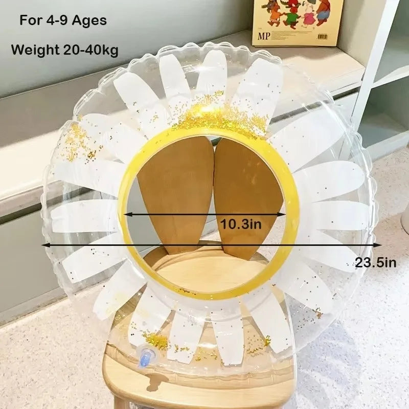 ROOXIN Baby Child حلقة مقعد سباحة قابلة للنفخ أنبوب حلقة سباحة للأطفال والكبار حلقة سباحة تعويم حمام السباحة معدات اللعب المائية