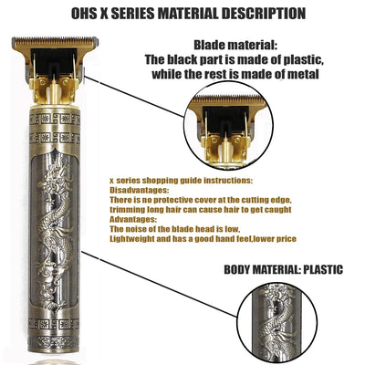 ماكينة قص الشعر T9 لإصلاح اللحية وحلاقة شعر الجسم وقص الشعر وماكينة قص الشعر الكهربائية للرجال وماكينة حلاقة 0 مم