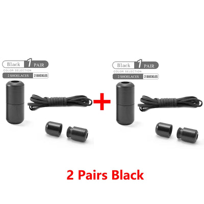 أربطة أحذية مرنة بدون رباط، أربطة أحذية نصف دائرية للأطفال والكبار، أربطة أحذية سريعة الارتداء، أربطة قفل معدنية، أربطة أحذية