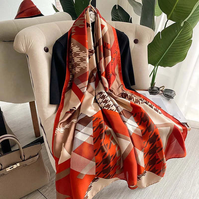 2024 جديد شال حرير ساتان حجاب نسائي شالات مرقعة وشاح رأس نسائي شال أنيق شال ناعم من الباشمينا