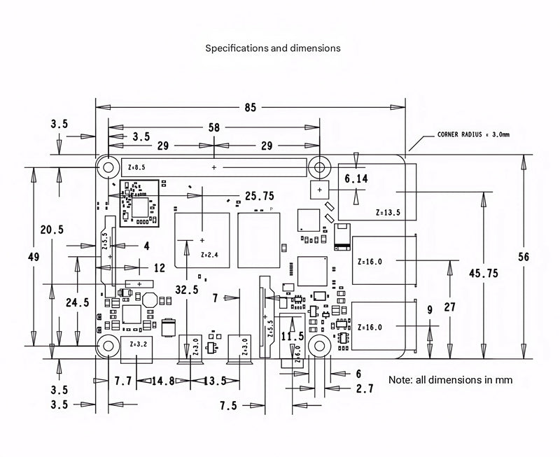 Raspberry Pi 5 2GB/4GB/8GB/16GB Raspberry Pi5 Raspberry Pi4B