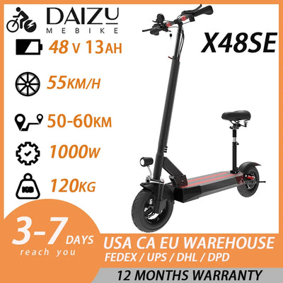 سكوتر كهربائي متعدد الموديلات، سرعة قصوى 45-80 كم/ساعة، محرك بدون فرشاة، نظام فرامل مزدوج، سكوتر كهربائي قابل للطي للبالغين