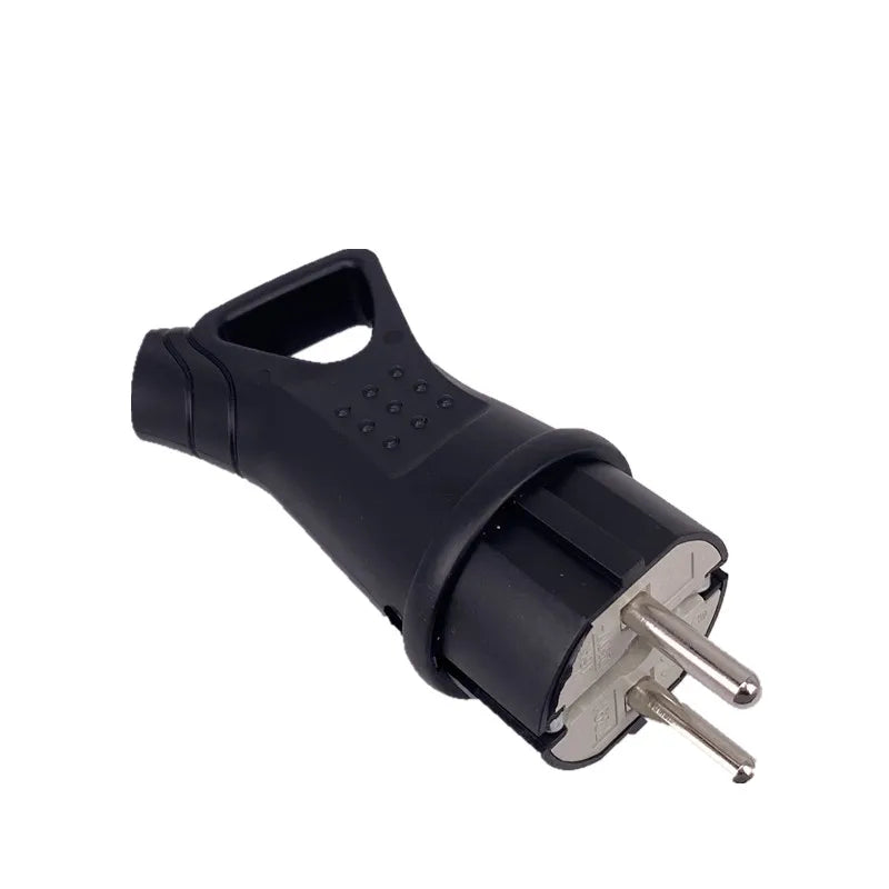 مقبس كهربائي مقاوم للماء من المطاط الأوروبي مع غطاء IP54 لكابل الطاقة DIY 16A 250V