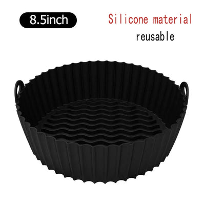 50 قطعة من ورق المقلاة الهوائية القابل للاستخدام مرة واحدة، ورق غير لاصق للخبز، بطانات ورق المقلاة الهوائية المستديرة، ملحقات ورقية للمطبخ