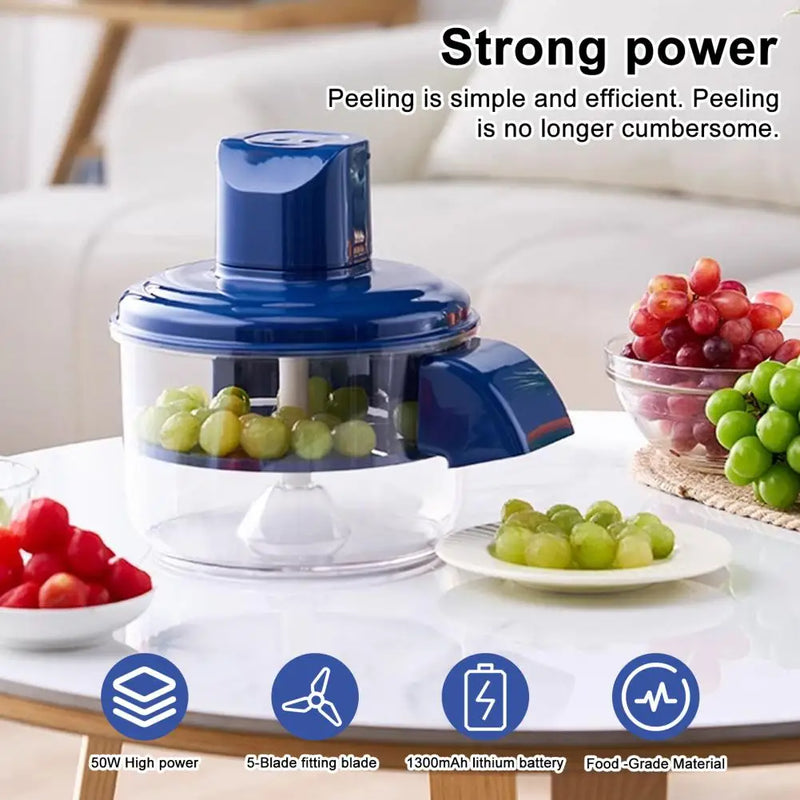 Rust-Proof Stainless Steel Kitchen Peeler Electric Grape Peeling Machine Home Use Fruit Peeler