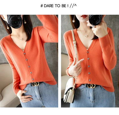 2024 جديد رقبة على شكل حرف V مزاج صغير عطرة الرياح المرأة سترة فضفاضة سترة جميع سترة معطف عرض خاص كارديجان ZHI D035