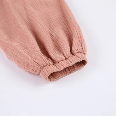 أردية حمام نسائية طويلة من قماش الموسلين 100% قطن، شاش، بأكمام طويلة، كاجوال فضفاضة، قابلة للتنفس، ضمادة صلبة، ملابس نوم ماكسي