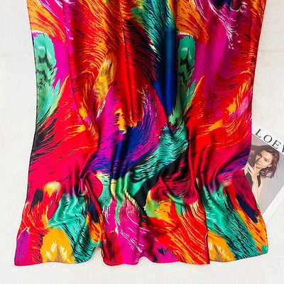 وشاح ربيعي نسائي بتصميم فاخر مصنوع من مادة البوليستر وشاح ناعم شال ناعم للشاطئ