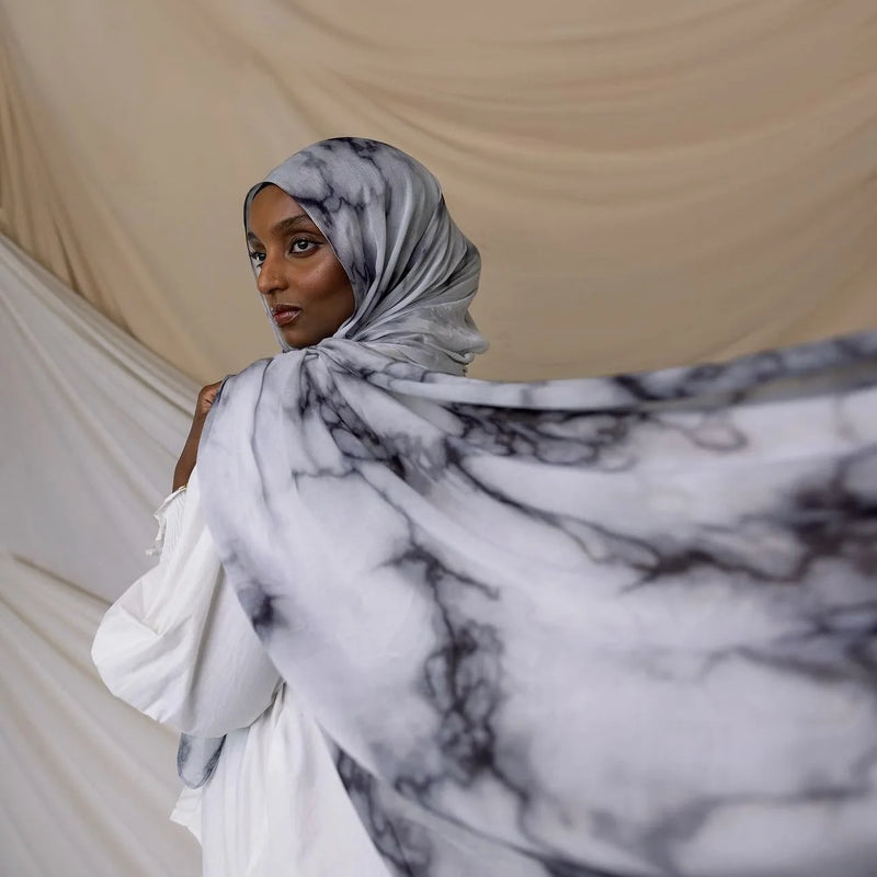 1Pcs Ramadan Hijab Leopard Print Women Bohemian Watercolor Soft Muslim Hijabs Floral Breathable Shawl Wrap Scarf Headscarf Warm