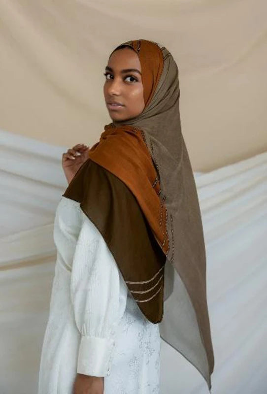 1Pcs Ramadan Hijab Leopard Print Women Bohemian Watercolor Soft Muslim Hijabs Floral Breathable Shawl Wrap Scarf Headscarf Warm