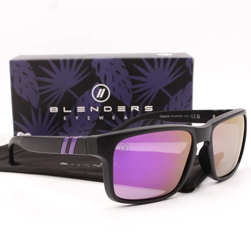 blender square women men Sunglasses Men Polarized UV  Eyewear Vintage Fashion Square Men&