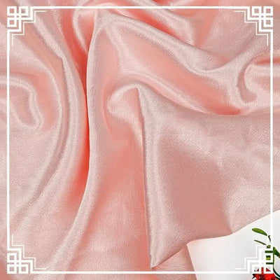 قماش ساتان كريستالي لامع سميك وثقيل بالمتر للملابس والفساتين وديكورات هانفو وقماش الخياطة اليدوي بلون أزرق سادة ومضاد للتجاعيد