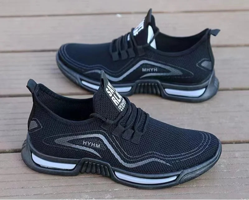أحذية الجري الترفيهية الجديدة الصيفية للرجال أحذية رياضية عصرية قابلة للتنفس بنعل ناعم أحذية شبكية مقاومة أحذية رياضية متعددة الاستخدامات للرجال