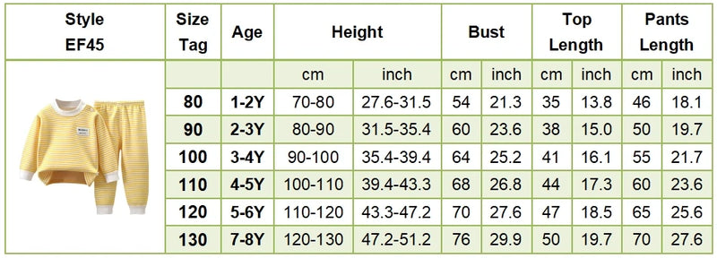 مجموعة ملابس دافئة للأطفال مبطنة بالصوف للأطفال الأولاد والبنات ملابس داخلية مخططة مجموعة ملابس نوم مثالية للمنزل بيجامات الخريف والشتاء