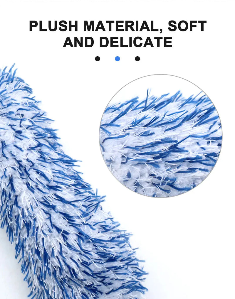 فرشاة تنظيف عجلات السيارة من SEAMETAL، فرشاة محمولة من القطيفة لمحور عجلة السيارة، أداة غسيل، فرشاة إزالة الغبار للعناية بتفاصيل السيارة