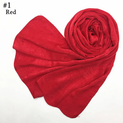 Women's Silk-like Satin Scarf Solid Color Thick Closed Toe Shawl Scarf Factory Direct Supply