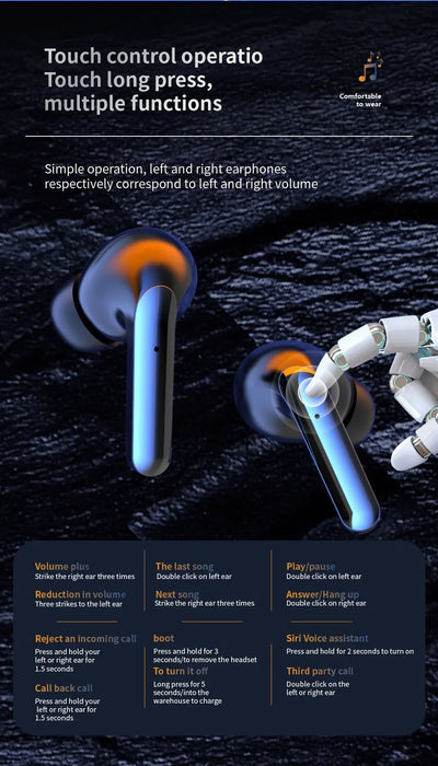 سماعات أذن XIAOMI Air 7 الأصلية TWS بلوتوث سماعة رأس لاسلكية عالية الدقة مع ميكروفون لتقليل الضوضاء سماعات أذن مقاومة للماء وحركة الألعاب