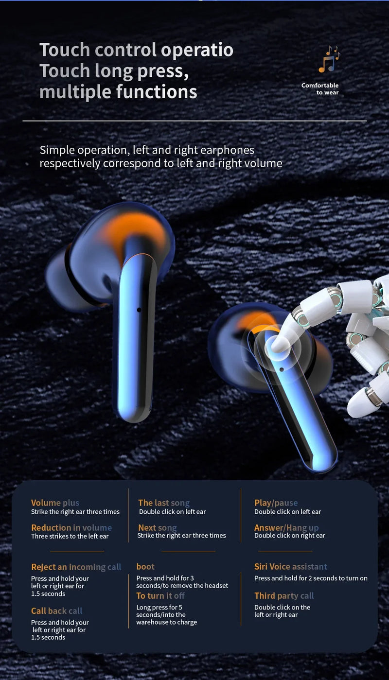 سماعات أذن XIAOMI Air 7 الأصلية TWS بلوتوث سماعة رأس لاسلكية عالية الدقة مع ميكروفون لتقليل الضوضاء سماعات أذن مقاومة للماء وحركة الألعاب