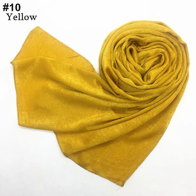 Women's Silk-like Satin Scarf Solid Color Thick Closed Toe Shawl Scarf Factory Direct Supply