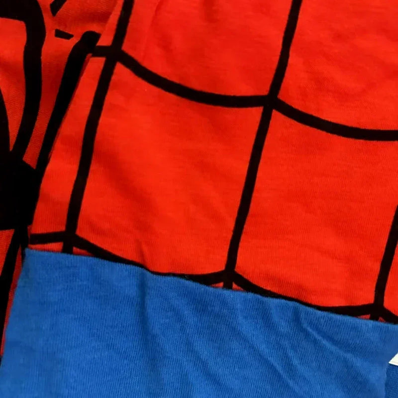 طقم بيجامات سبايدرمان للأطفال مع شحن مجاني، طقم ملابس نوم بأكمام طويلة برسومات كرتونية للأولاد والبنات من مجموعة هالك، مقاس 2-7 سنوات