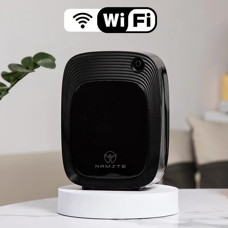 NAMSTE 1000m³ موزع كهربائي للزيوت العطرية، جهاز معطر جو أوتوماتيكي للمنزل، أبيض/أسود