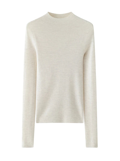 سترة نسائية من CHICUU مصنوعة من الصوف بنسبة 100% وقابلة للغسل في الغسالة، بلوفر برقبة دائرية، مصنوعة من 18 خيطًا من الكشمير الصوفي، مناسبة لفصل الخريف والشتاء