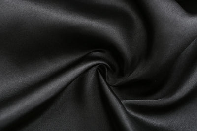 رداء نسائي أسود من الساتان الحريري لحفلات الزفاف وحفلات الزفاف ووصيفات العروس وأرواب كيمونو وملابس نوم