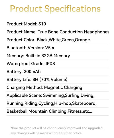 سماعات أذن شاومي ميجيا للتوصيل العظمي IPX8 مقاومة للماء للسباحة وبلوتوث 5.4 وسماعات رأس رياضية لاسلكية MP3 وذاكرة وصول عشوائي 32 جيجابايت