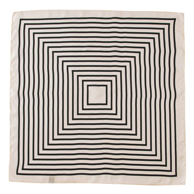 وشاح حريري مربع فاخر مطبوع باللون الأصفر بتصميم ريترو جديد لعام 2025 مصنوع من حرير التوت بنسبة 100% من فور سيزونز