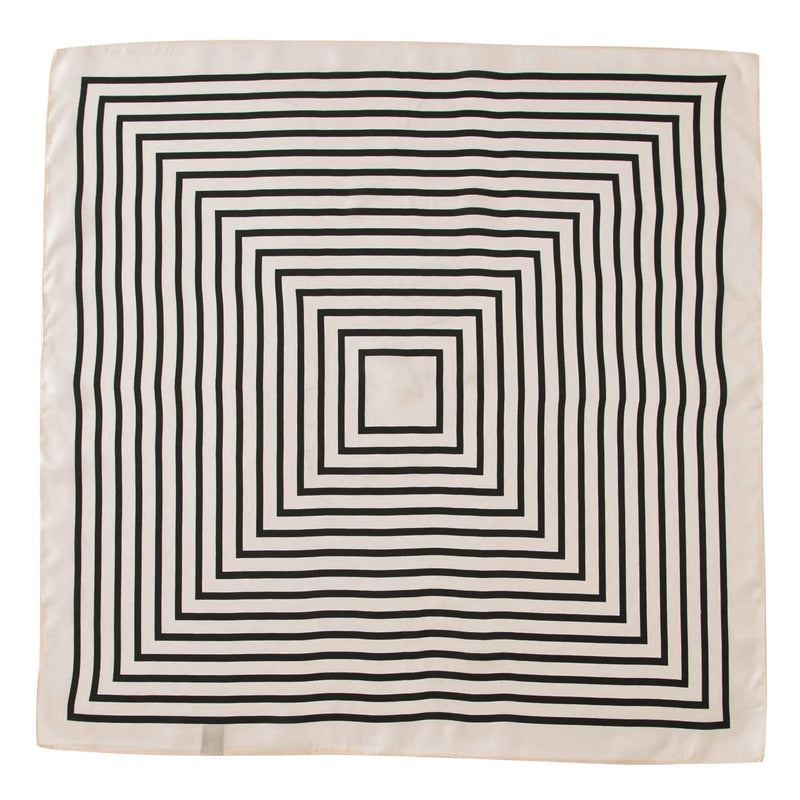 وشاح حريري مربع فاخر مطبوع باللون الأصفر بتصميم ريترو جديد لعام 2025 مصنوع من حرير التوت بنسبة 100% من فور سيزونز