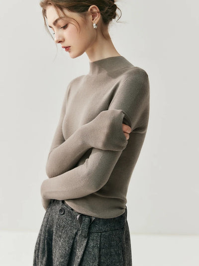 سترة نسائية من CHICUU مصنوعة من الصوف بنسبة 100% وقابلة للغسل في الغسالة، بلوفر برقبة دائرية، مصنوعة من 18 خيطًا من الكشمير الصوفي، مناسبة لفصل الخريف والشتاء