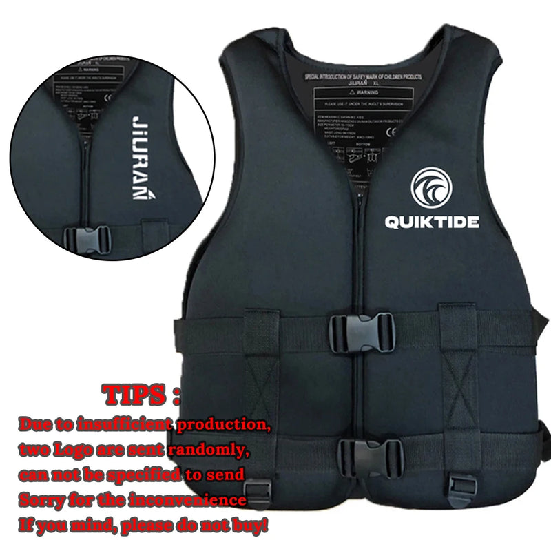 سترة نجاة من النيوبرين للبالغين والأطفال، سترة طفو جديدة للرياضات المائية، سترة نجاة للسباحة والقوارب والتزلج والقيادة والانجراف