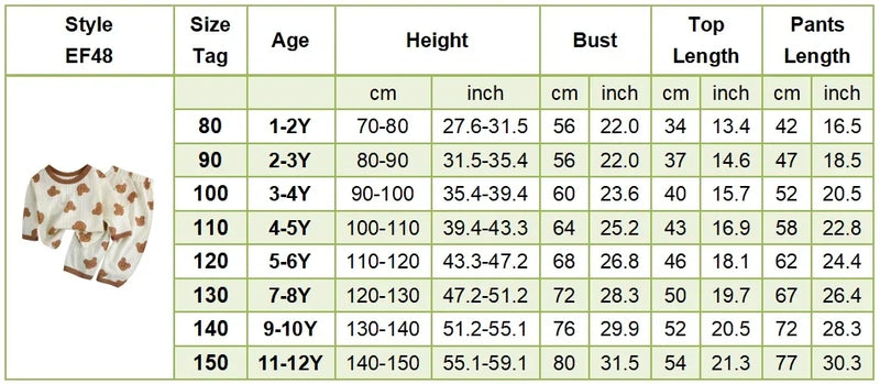 طقم بيجامات صيفي لطيف ومريح للأطفال بأكمام طويلة وملابس نوم قطنية وغرف مكيفة