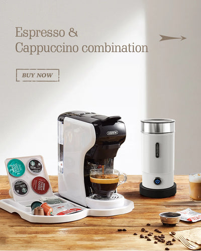 جهاز خفق الحليب الكهربائي HiBREW، جهاز خفق الرغوة، خلاط الشوكولاتة، لاتيه بارد/ساخن، كابتشينو، جهاز تسخين الحليب الأوتوماتيكي بالكامل، Cool M1A