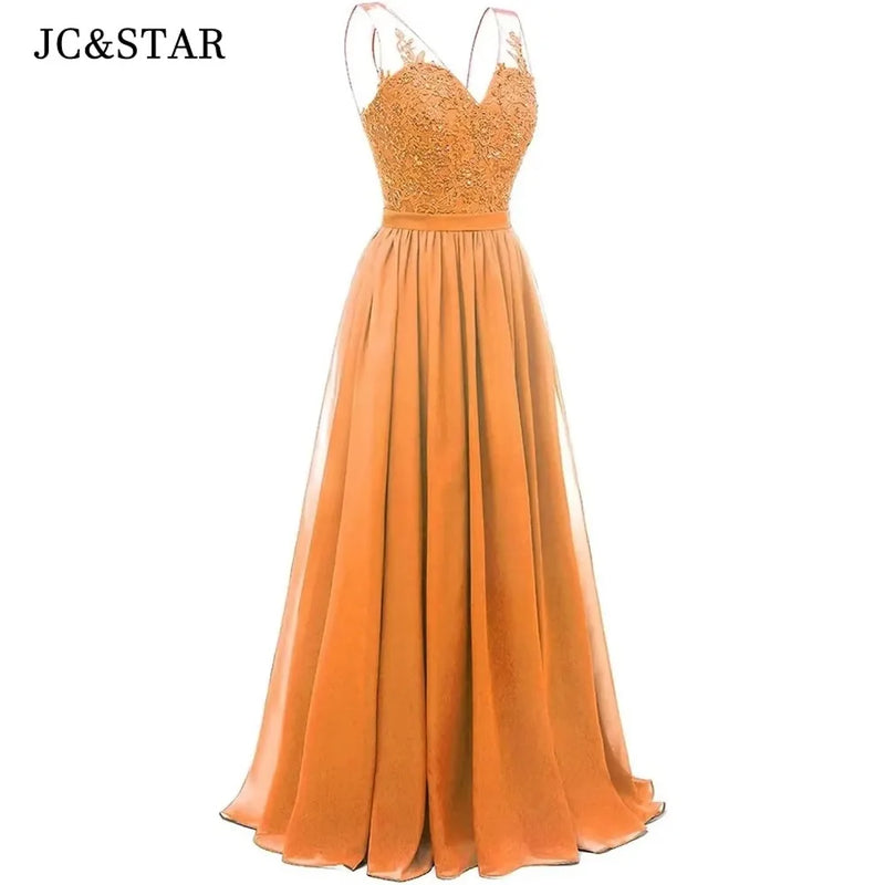 فساتين وصيفات العروس من الشيفون باللون الفيروزي بفتحة على شكل حرف V، طويلة من الدانتيل، مطرزة بالخرز، فساتين سهرة رسمية، توصيل مجاني، ضيف، حفل زفاف