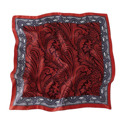 وشاح مربع نسائي من حرير التوت الخالص 100% مطبوع عليه رباط رأس ووشاح فاخر لزينة الشعر النسائية وأوشحة باندانا نسائية 53 سم