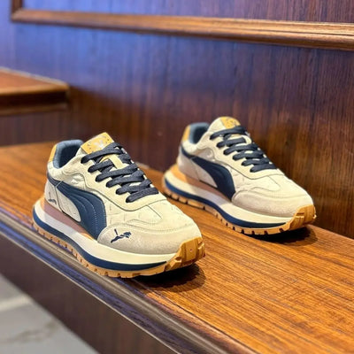 أحذية كاجوال للرجال أحذية رياضية صيفية كاجوال للرجال بنعل سميك ناعمة ومريحة غير قابلة للانزلاق أحذية لوحية عصرية للأنشطة الخارجية