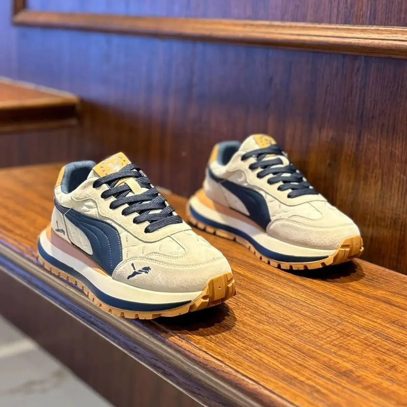 أحذية كاجوال للرجال أحذية رياضية صيفية كاجوال للرجال بنعل سميك ناعمة ومريحة غير قابلة للانزلاق أحذية لوحية عصرية للأنشطة الخارجية