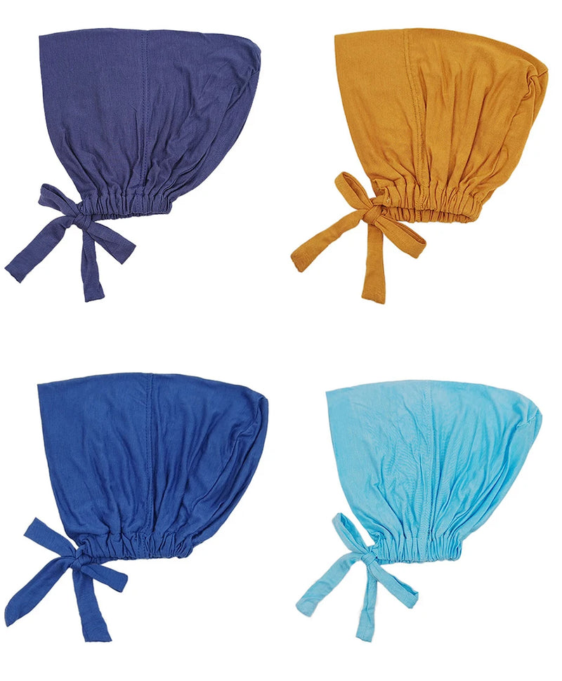 قبعة عمامة إسلامية جديدة ناعمة من المودال، قبعات حجاب داخلية، غطاء رأس إسلامي، قبعات هندية، غطاء رأس نسائي