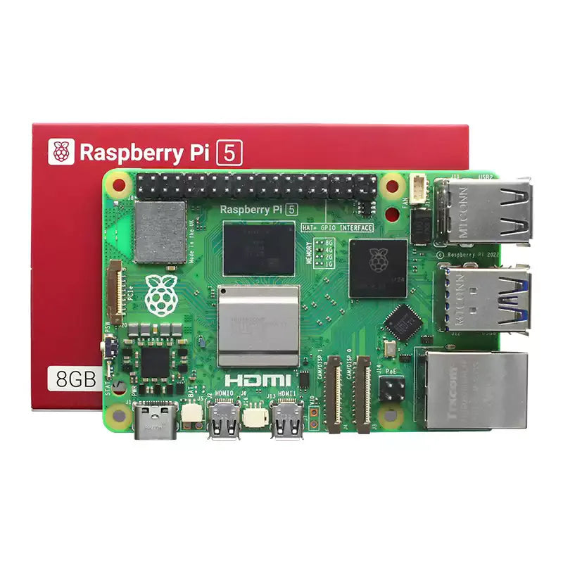 لوحة تطوير Raspberry Pi من الجيل الخامس 5B Raspberry Pi 5 بسعة 2 جيجابايت و4 جيجابايت و8 جيجابايت و16 جيجابايت ولوحة أم وبرمجة Python
