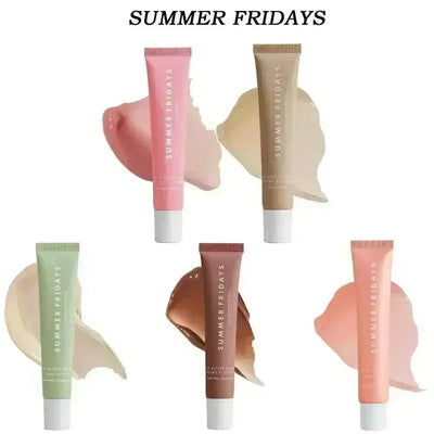 مرطب شفاه Summer Fridays، ملمع شفاه بمرآة، أحمر شفاه برائحة الفانيليا والسكر والقهوة والكعك، أحمر شفاه شفاف، زيت، مكياج