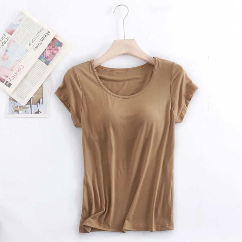 بيجامات صيفية نسائية كاجوال من قطعة واحدة مقاس M-4XL بأكمام قصيرة وقميص نوم ووسادة صدر وقميص نوم للاسترخاء وارتداء خارجي