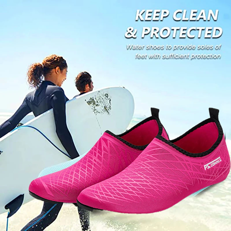 أحذية الغوص للنساء أحذية مائية للرجال شاطئ سباحة جوارب الرياضات المائية حذاء رياضي حافي القدمين لياقة بدنية رقص سباحة ركوب الأمواج غطس حذاء
