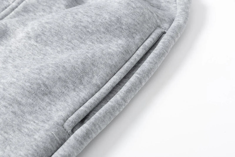 هودي رياضي جديد بغطاء للرأس + مجموعتين من السراويل الرياضية، بدلات كاجوال للرجال والنساء مطبوعة بشكل عصري لفصل الخريف والشتاء، ملابس الشارع