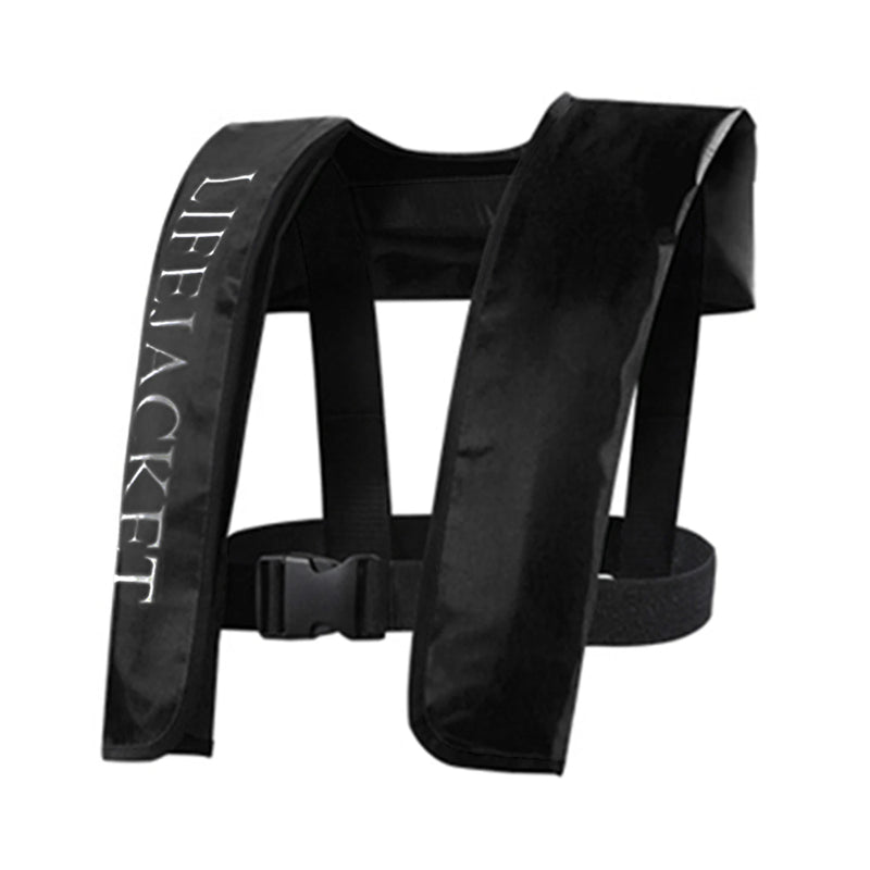 سترة نجاة قابلة للنفخ تلقائيًا للبالغين، سترة نجاة للبالغين، بدلة عائمة آمنة للرياضات المائية والتجديف وصيد الأسماك وركوب الأمواج وسترة البقاء على قيد الحياة