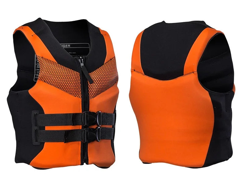 سترة نجاة مصنوعة من مادة النيوبرين للطفو والسباحة والتجديف والقوارب والكاياك للرجال والنساء البالغين والرياضات المائية وسترة نجاة للكاياك