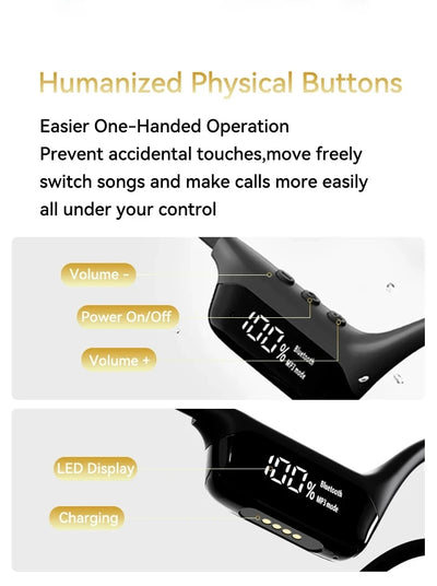 سماعات أذن شاومي ميجيا للتوصيل العظمي IPX8 مقاومة للماء للسباحة وبلوتوث 5.4 وسماعات رأس رياضية لاسلكية MP3 وذاكرة وصول عشوائي 32 جيجابايت